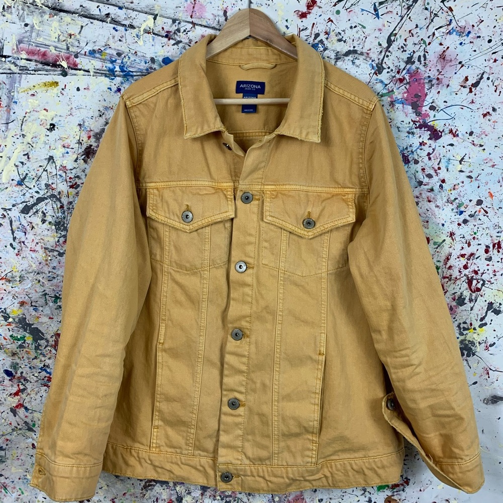 Vtg. Canary Yellow Arizona Denim Jacket (L-2XL fit)